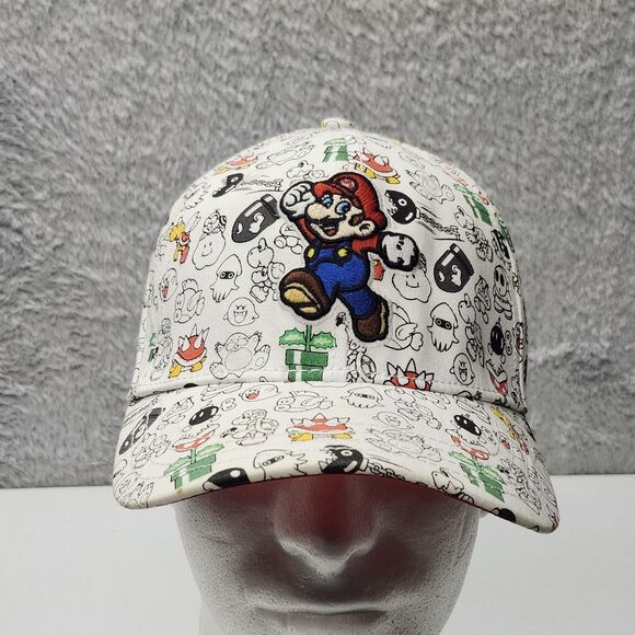 Super Mario Bros. All over Print A Flex Fitted hat Cap - Picture 10 of 12